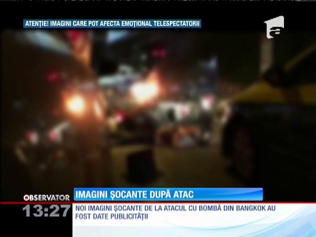Scene de groază, surprinse după atacul cu bomba din Bangkok