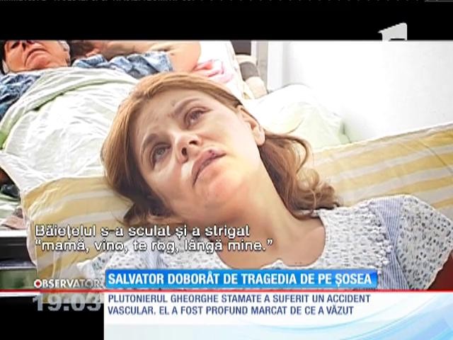 Pompier dobor&acirc;t de tragedia de pe șosea