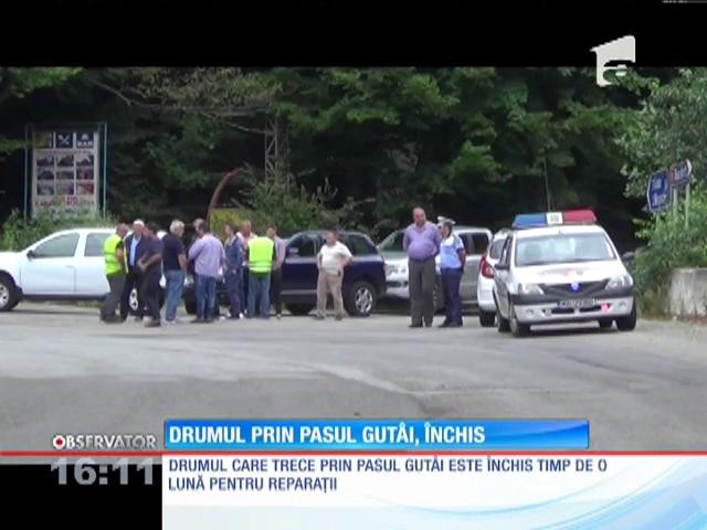 Drumul prin Pasul Gut&acirc;i a fost &icirc;nchis