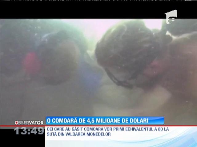 350 de monede de aur, &icirc;n valoare de peste patru milioane de dolari, descoperite pe fundul Oceanului