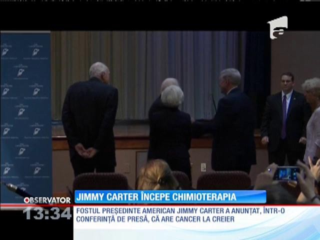 Fostul preşedinte american Jimmy Carter va &icirc;ncepe chimioterapia