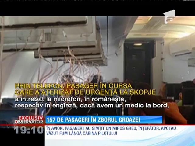 Un avion care avea destinația București a aterizat de urgență la Skopje