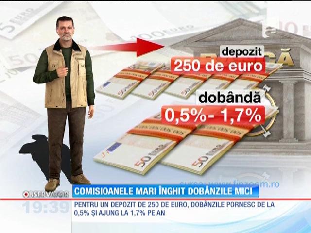 Comisioanele mari &icirc;nghit dob&acirc;nzile mici