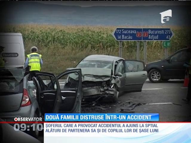 Două familii distruse &icirc;ntr-un accident pe o şosea din Bacău