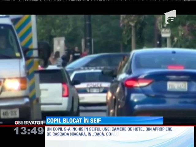 Un copilaş a rămas &icirc;nchis &icirc;n seiful unei camere de hotel de la Cascada Niagara