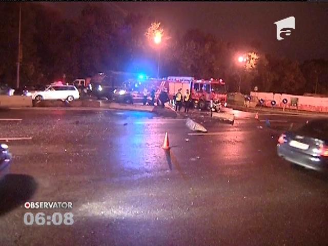 3 tineri răniți &icirc;ntr-o cursă nebună, pe un bulevard din Capitală