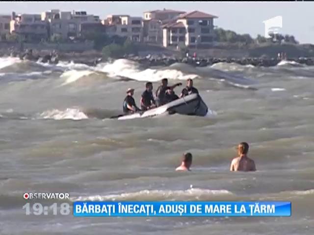 Bărbați &icirc;necați, aduși de mare la țărm
