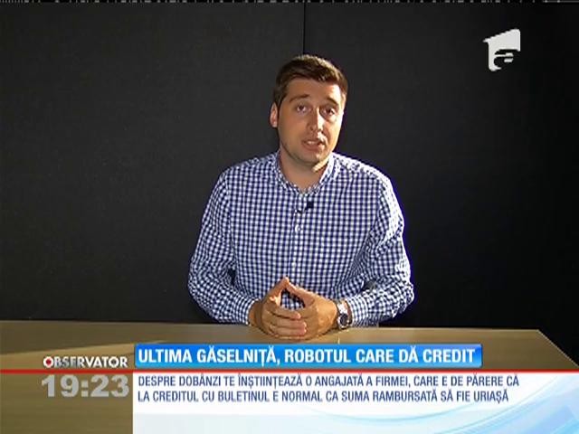 A apărut creditomatul. &Icirc;ţi dă cu o m&acirc;nă, &icirc;ţi ia cu patru