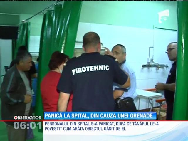 Un t&acirc;năr din Galaţi a găsit pe faleza Dunării un obiect asemănător unei grenade