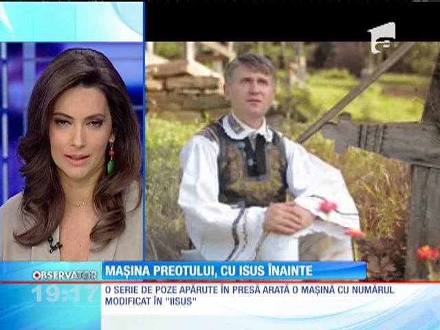 Iisus, numărul de &icirc;nmatriculare al mașinii preotului c&acirc;tăreț Cristian Pomohaci