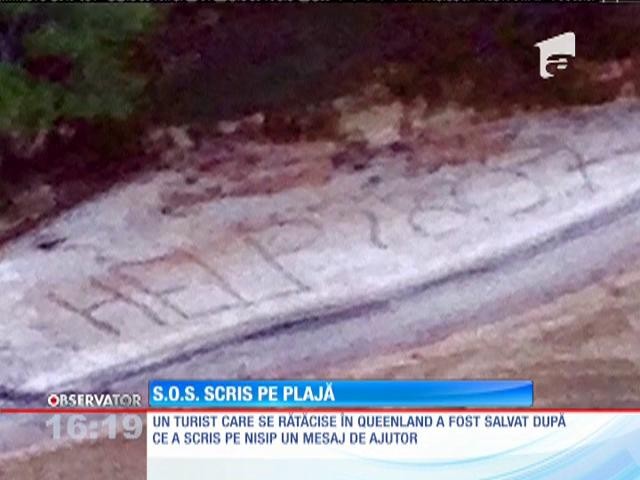 Un mesaj scris pe nisip i-a adus salvarea unui britanic care se rătăcise &icirc;n nordul Australiei