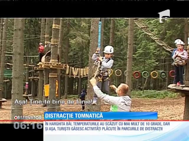 &Icirc;n Harghita Băi turiştii găsesc activităţi plăcute &icirc;n parcurile de distracţii