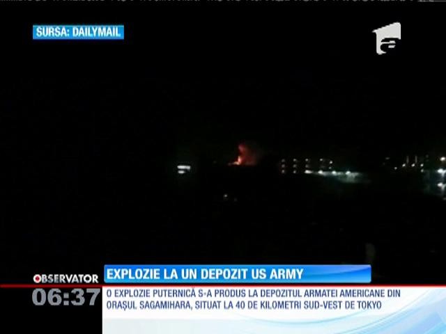 Explozie la un depozit al armatei americane, situat &icirc;n apropiere de Tokyo