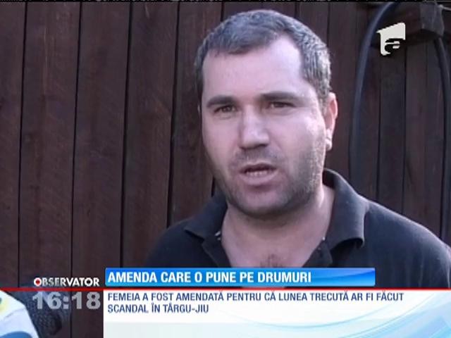 O femeie din județul Gorj a fost amendată pentru un presupus scandal &icirc;n T&acirc;rgu Jiu