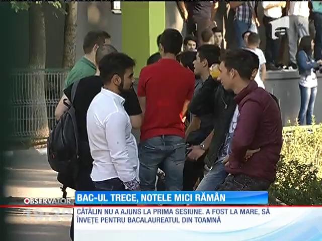 Bacalaureatul trece, notele mici răm&acirc;n
