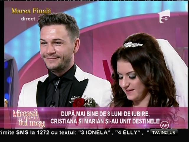 Cristiana şi Marian s-au căsătorit!