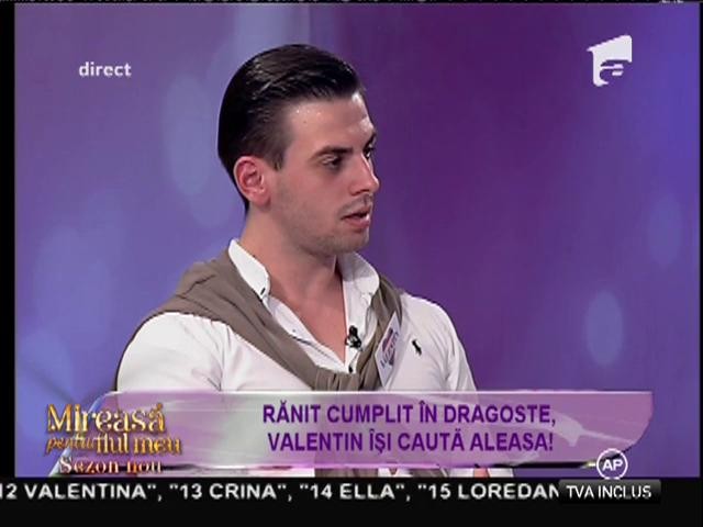 Rănit cumplit &icirc;n dragoste, Valentin &icirc;și caută aleasa!