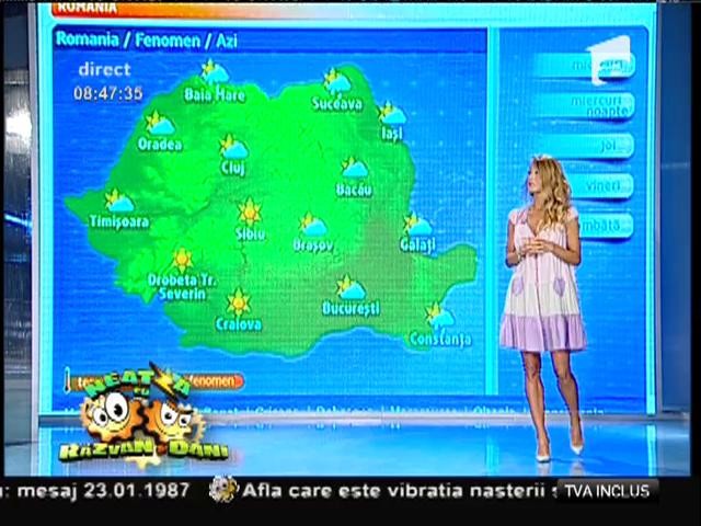 Vremea cu Flavia Mihăşan! Astăzi se anunță o zi bl&acirc;ndă, iar de m&acirc;ine vremea se schimbă