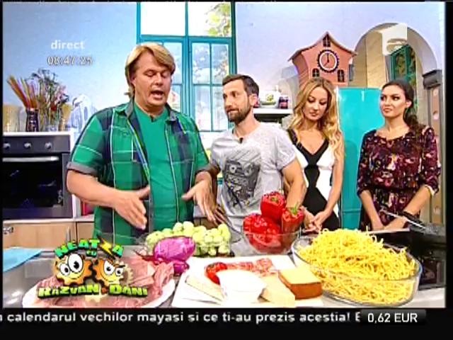Cotlet de porc cu varză de Bruxelles, o m&acirc;ncare absolut delicioasă