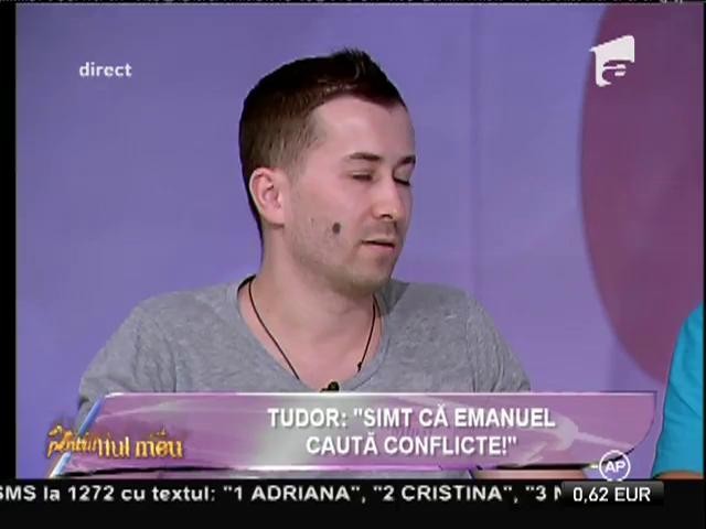 Tudor: "Simt că Emanuel caută conflicte!"