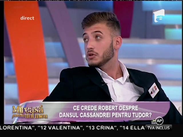 Robert: &rdquo;&Icirc;ntre mine și Cassandra este dragoste la prima vedere&rdquo;