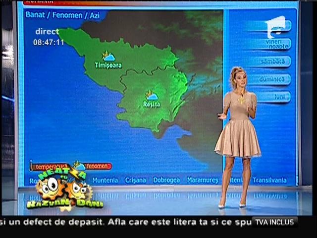&Icirc;n următoarele zile, soarele va lua locul ploilor și al norilor! Prognoza meteo cu Flavia Mihăşan