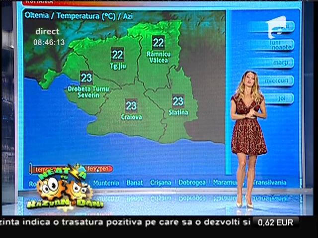 Vremea cu Flavia Mihăşan! Ploile se vor re&icirc;ntoarce