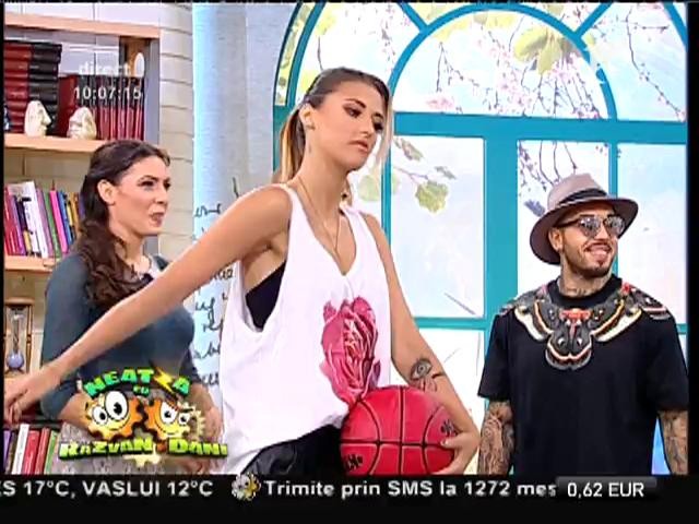 Meci inedit de baschet! Antonia, Alex Velea, Tudor Turcu vs. Dani Oţil, Flavia Mihăşan şi Răzvan Simion
