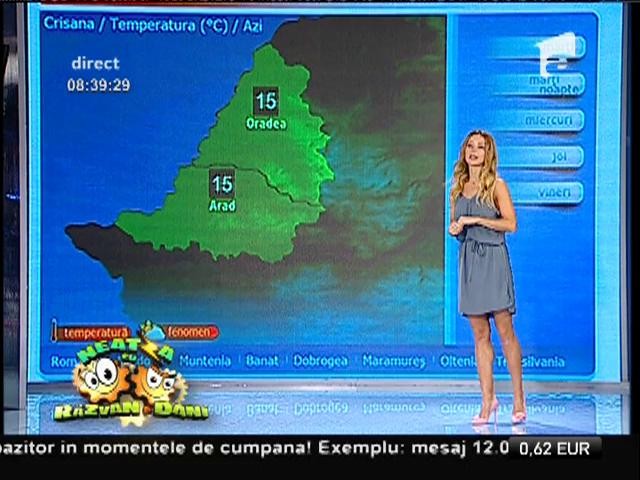 Vremea cu Flavia Mihăşan! Se anunță o nouă zi bl&acirc;ndă