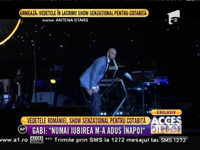 Gabriel Cotabiță, revenire spectaculoasă pe scenă! A susținut un concert incendiar, iar vedetele au fost în lacrimi