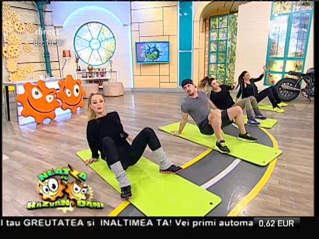 Fitness la Neatza! Flavia, Amalia şi Miruna imită animalele prin mişcări