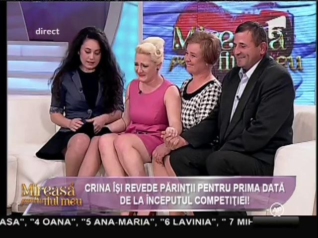 Crina a izbucnit &icirc;n lacrimi la revederea familiei!