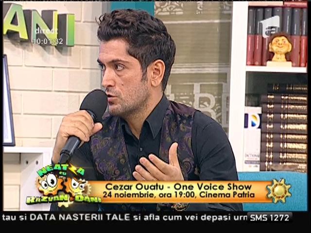 Cezar Ouatu va dona banii str&acirc;nși la concertul din 24 noiembrie
