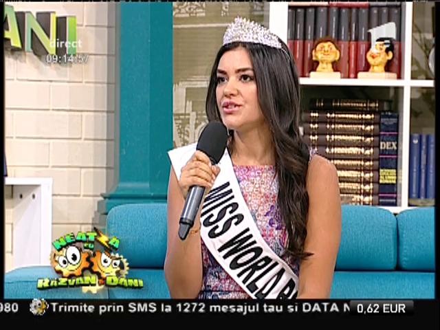 Cea mai frumoasă rom&acirc;ncă! Natalia Oneţ va reprezenta Rom&acirc;nia la Miss World 2015, concurs desfăşurat &icirc;n China