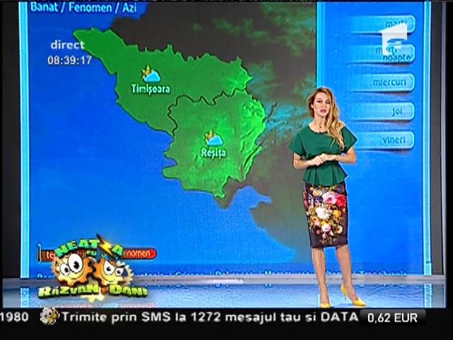 Vremea cu Flavia Mihăşan! Soarele nu vrea să ne părăsească!