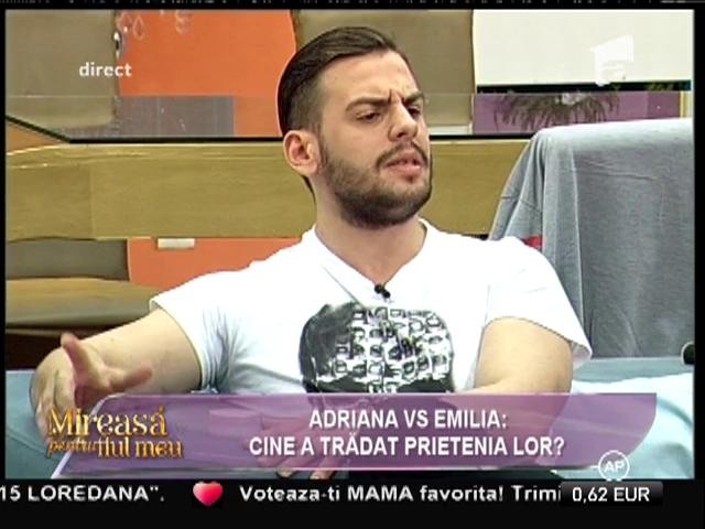 Adriana: "Mă doare că Emilia s-a apropiat at&acirc;t de repede de Lavinia!"