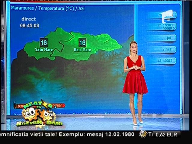 Temperaturile continuă să crească şi astăzi! Vremea cu Flavia Mihăşan!