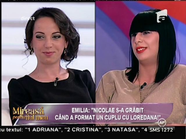 Emilia: "Nicolae s-a grăbit c&acirc;nd a format un cuplu cu Loredana!"