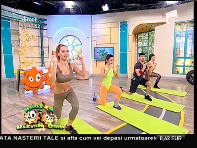 Fitness la Neatza! Antrenament care îmbină mișcări din mai multe sporturi