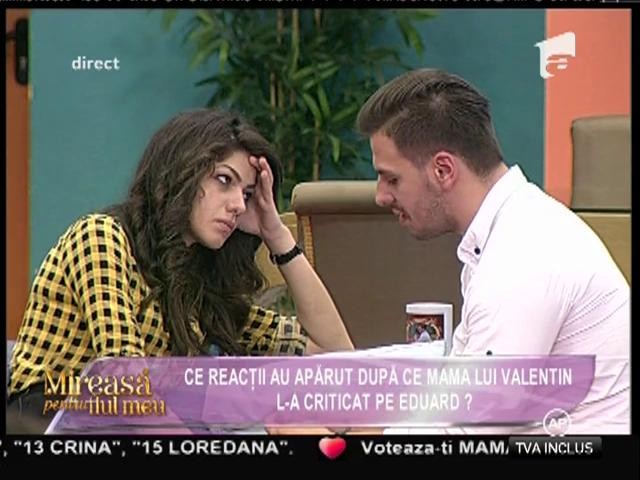 Reacții după ce mama lui Valentin l-a criticat pe Eduard!