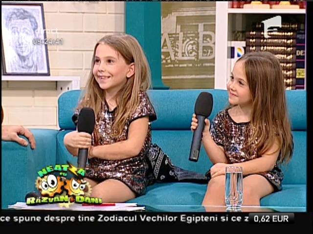 Ema şi Maria Niculae, două fetiţe adorabile