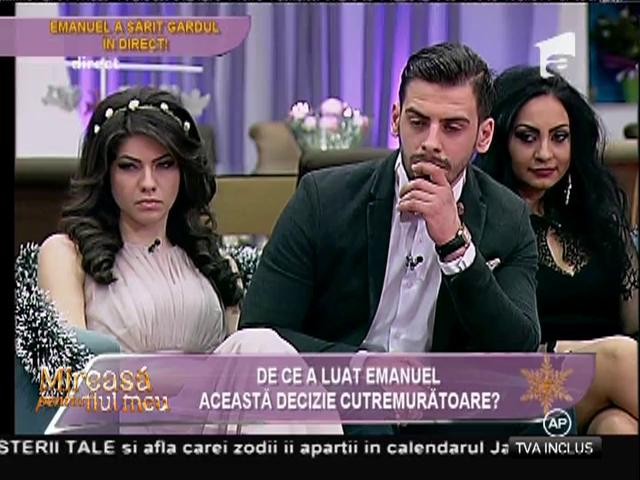 Emanuel a sărit gardul &icirc;n direct!