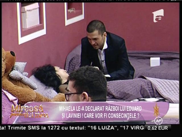 Constantin: "Eduard a urmărit-o intens cu privirea pe Mihaela"