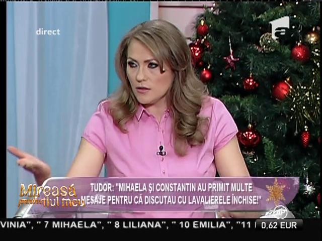 Tudor: "Mihaela și Constantin au primit multe mesaje pentru că discutau cu lavalierele &icirc;nchise!"