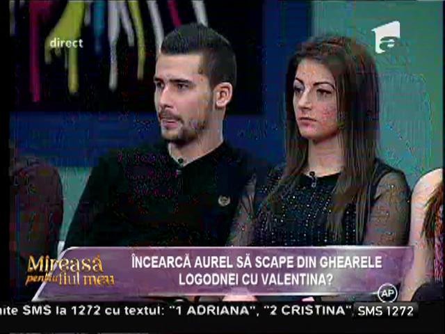 Vrea Aurel să o forţeze pe Valentina să pună punct relaţiei?