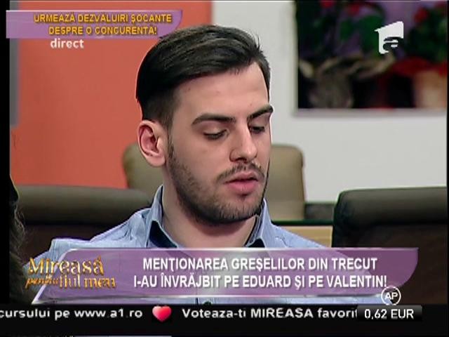 Valentin şi Eduard, schimb de replici dur! Greşelile din trecut au st&acirc;rnit un conflict &icirc;ntre cei doi
