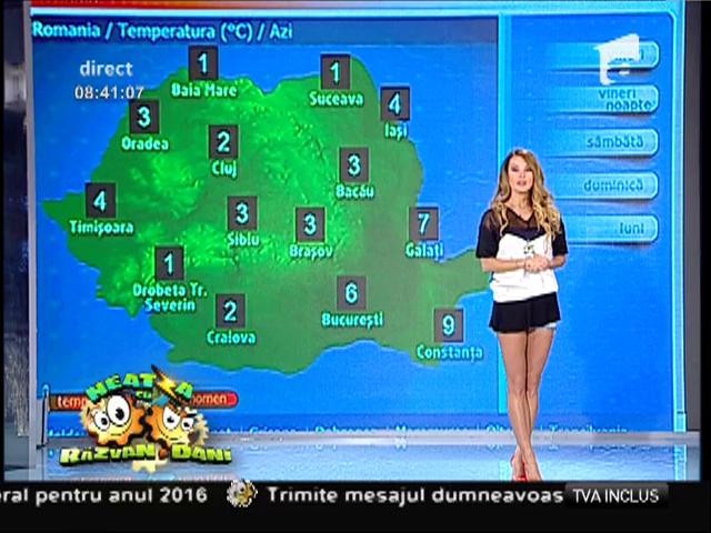 Vremea cu Flavia Mihăşan! Vreme mohor&acirc;tă și ploioasă cu temperaturi caracteristice