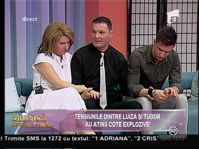 Lacrimi de bucurie. Re&icirc;nt&acirc;lnire emoționantă &icirc;ntre Luiza și soțul ei