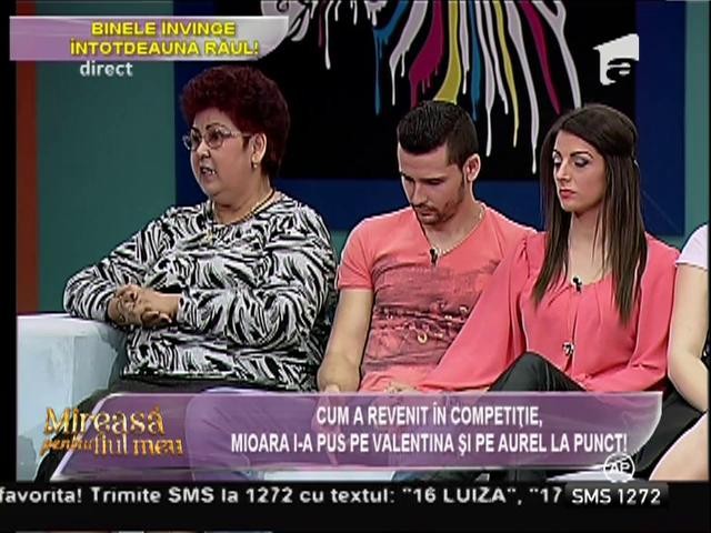 Mioara s-a &icirc;ntors &icirc;n casă şi a făcut ordine &icirc;n cuplul Valentina şi Aurel!