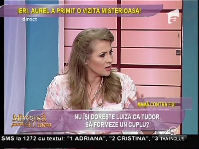 &Icirc;şi doreşte Luiza ca fiul ei, Tudor, să formeze un cuplu cu Liliana?